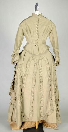 Wedding Dress, American, 1872. Creator: Unknown.