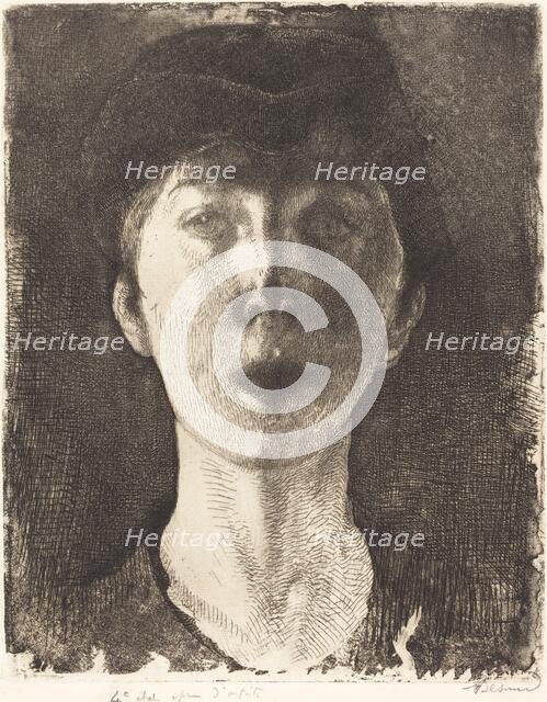 Queen Elisabeth of Belgium (La Reine Élisabeth de Belgique), 1917. Creator: Paul Albert Besnard.