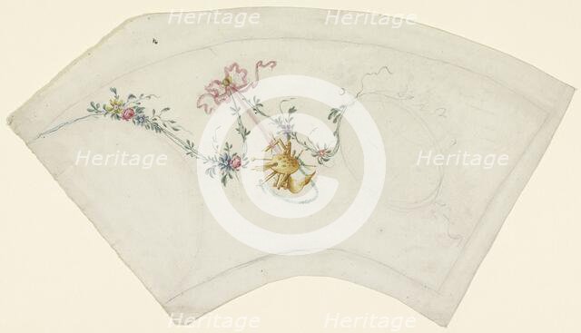 Garland and trophy with painting attribute, 1600-1800. Creator: Anon.