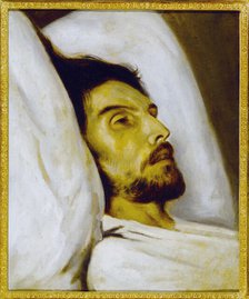 Portrait of a man on his deathbed, formerly known as Armand Carrel, c1840. Creator: Unknown.