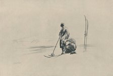 'The Ski-Runners', 1919. Artist: Claude Allin Shepperson.