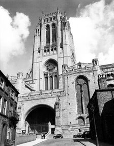 Liverpool Cathedral from the east, Liverpool, c1955.  Creator: Arthur Charles Kirby Ware.