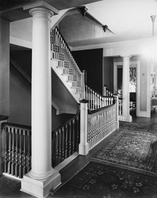Staircase, four-story townhouse, possibly New York,N.Y., between 1900 and 1905. Creator: William H. Jackson.