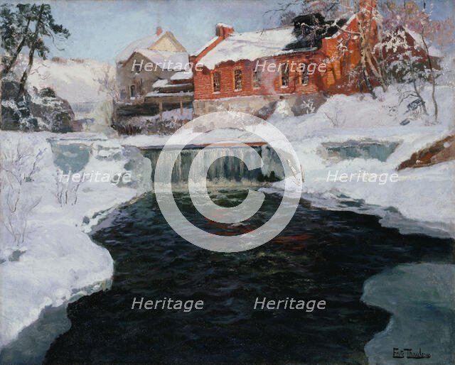 The new factory in Lillehammer, between 1905 and 1906. Creator: Frits Thaulow.