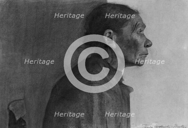 Portrait of a Peasant Woman, 1898/99. Creator: Paula Modersohn-Becker.