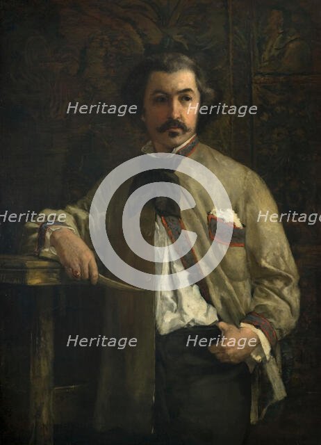 Portrait of Antoine Etex (1808-88), 1855. Creator: Thomas Couture.