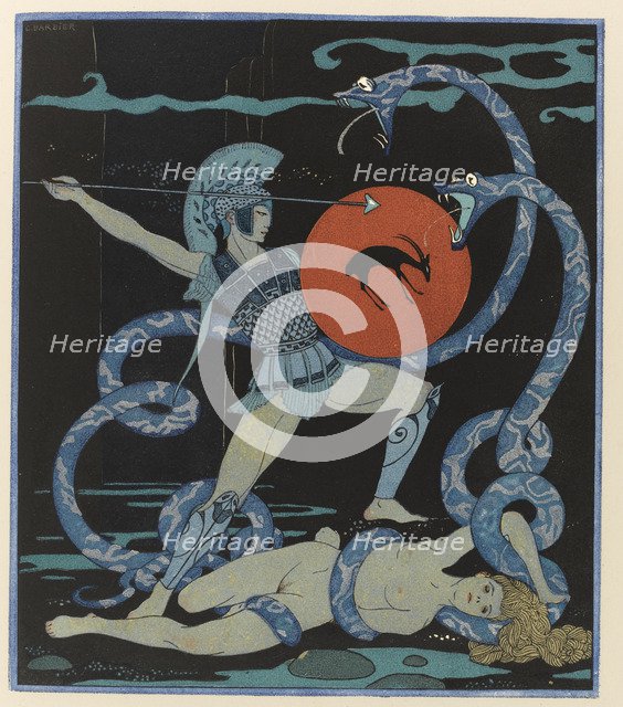 Illustration for Les chansons de Bilitis by Pierre Louÿs, 1922.