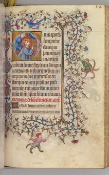 Hours of Charles the Noble, King of Navarre (1361-1425), , fol. 274r, St. Stephen, c. 1405. Creator: Master of the Brussels Initials and Associates (French).