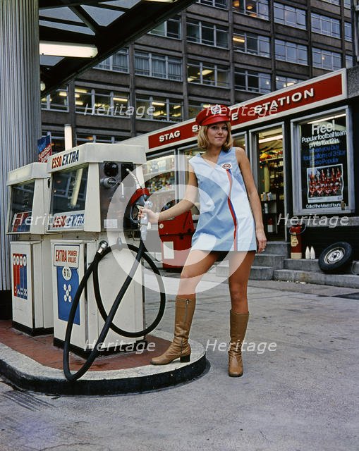 Esso petrol station uniform 1970. Creator: Unknown.