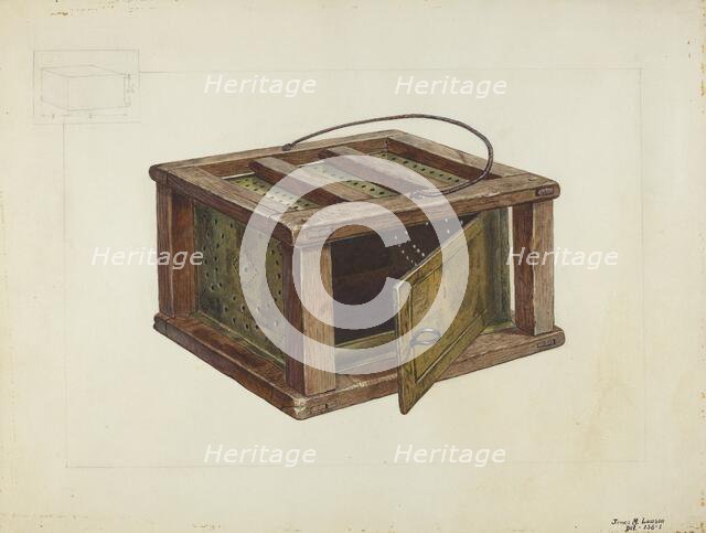 Foot Warmer, c. 1936. Creator: James M. Lawson.