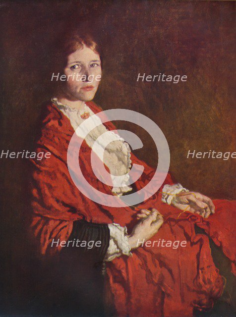 'The Red Scarf', 1935. Artist: William Newenham Montague Orpen.