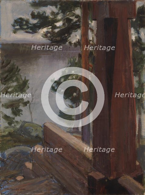 The Kalela Porch, 1900. Creator: Akseli Gallen-Kallela.