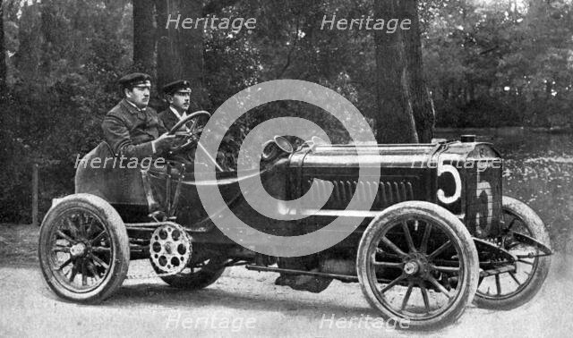 Richard Brasier of French racing driver Leon Thery, winner of the 1904 Gordon Bennett Cup. Creator: Unknown.