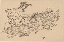 Mountain Stream, 1917. Creator: Egon Schiele.