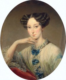 Portrait of Grand Duchess Maria Alexandrovna (1824-1880), c1850. Creator: Robertson, Christina (1796-1854).