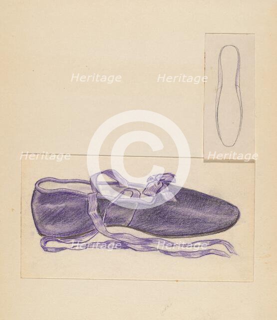 Slipper, 1935/1942. Creator: Melita Hofmann.