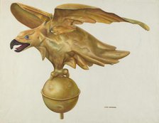 Eagle Weather Vane, 1935/1942. Creator: Chris Makrenos.