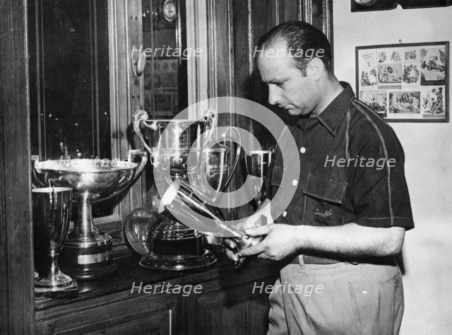 Juan Manuel Fangio, c1950. Artist: Unknown