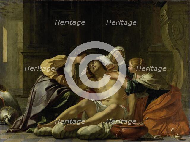 St Sebastian Nursed by Irene and her Helpers, 1630-1638. Creator: Jacques Blanchard.