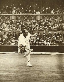 Tennis match on Centre Court at Wimbledon, c1930s, (1935). Creator: Unknown.