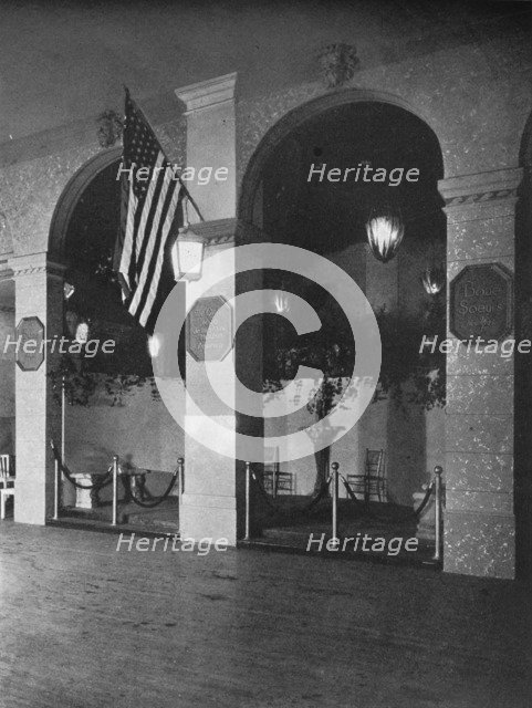 Temporary arches combined with permanent piers, 1924. Artist: Unknown.