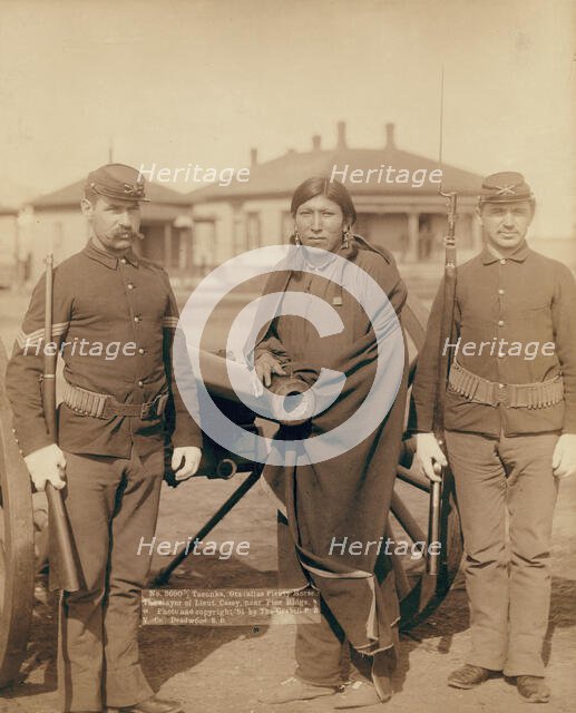 Tasunka, Ota (alias Plenty Horse[s]), the slayer of Lieut Casey, near Pine Ridge, SD, 1891. Creator: John C. H. Grabill.