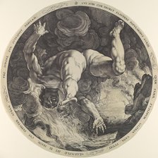 Ixion, from The Four Disgracers, 1588., 1588. Creator: Hendrik Goltzius.