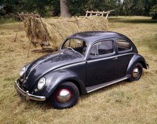 A 1953 Volkswagen Export Type I Beetle. Artist: Unknown