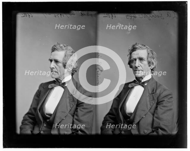 L.A. Gobright, Pres. of Associated Press, between 1865 and 1880. Creator: Unknown.