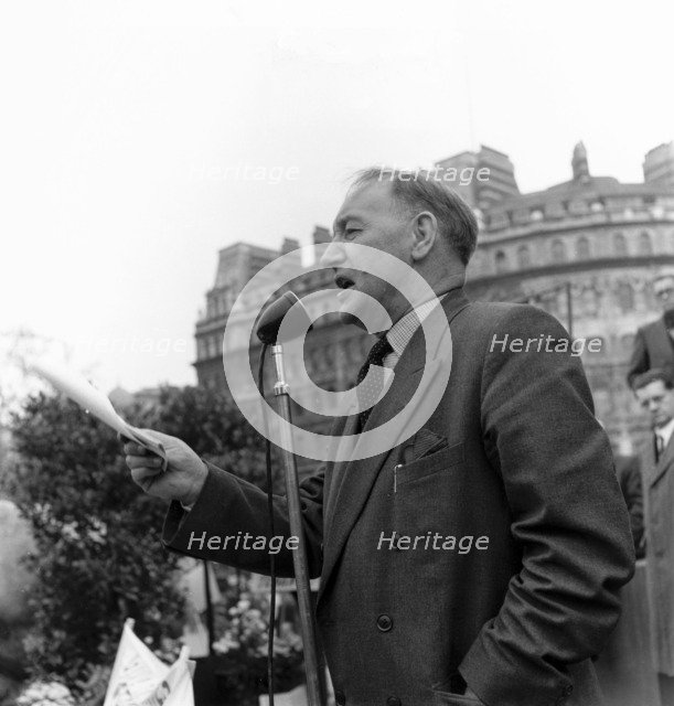 Bob Edwards, London Labour Party Demo against Rent Act, 20 Oct 1957. Artist: Henry Grant