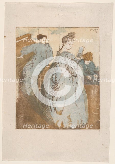 L'Atelier de composition typographique, ca. 1895. Creator: Maurice Delcourt.