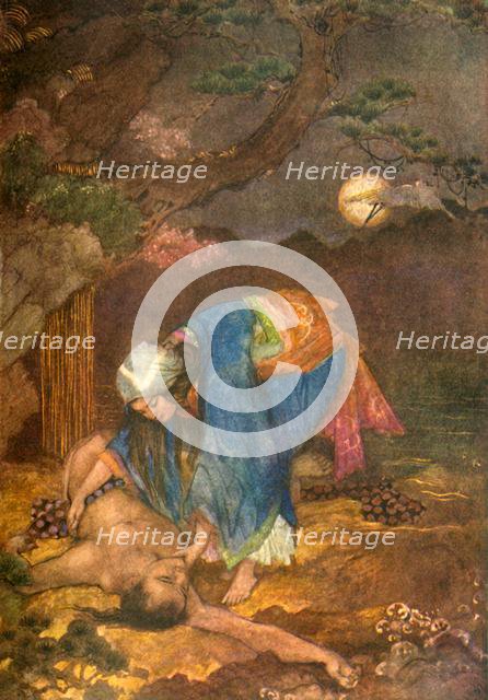 'Matsue rescues Teoyo', 1912. Creator: Evelyn Paul.