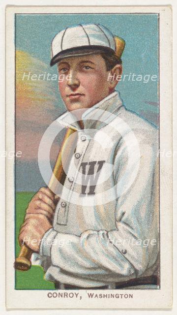 Conroy, Washington, American League, from the White Border series (T206) for the Americ..., 1909-11. Creator: American Tobacco Company.