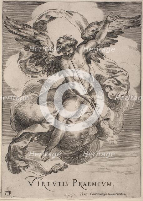 An Allegorical Figure: Virtutis Praemium, 1628. Creator: Cherubino Alberti.