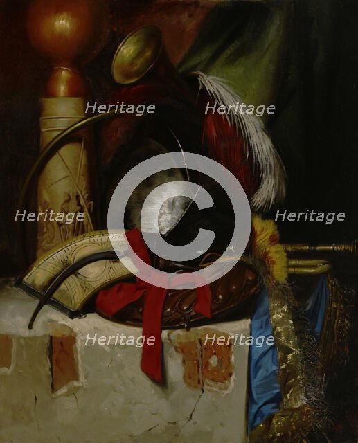 Still Life with Weapons, 1864. Creator: Karl Emanuel Jansson.