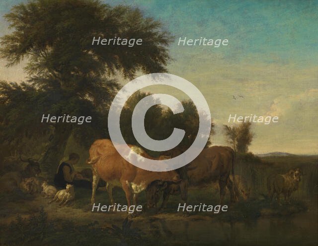 Landscape, mid-17th century. Creator: Adriaen van de Velde.