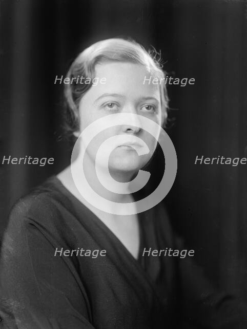Zwermman, Hazel - Portrait, 1933. Creator: Harris & Ewing.