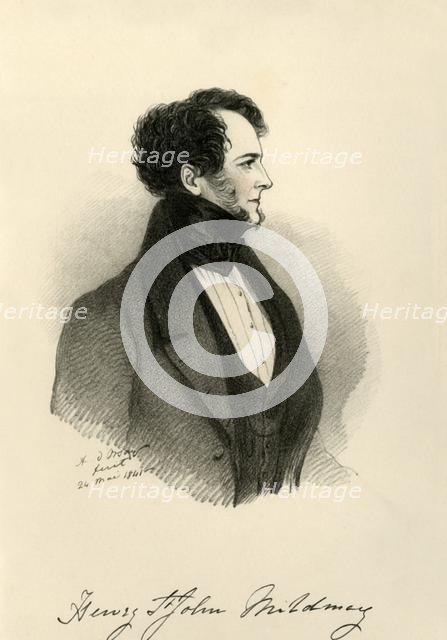 'Sir Henry St. John Mildmay', 1841. Creator: Richard James Lane.