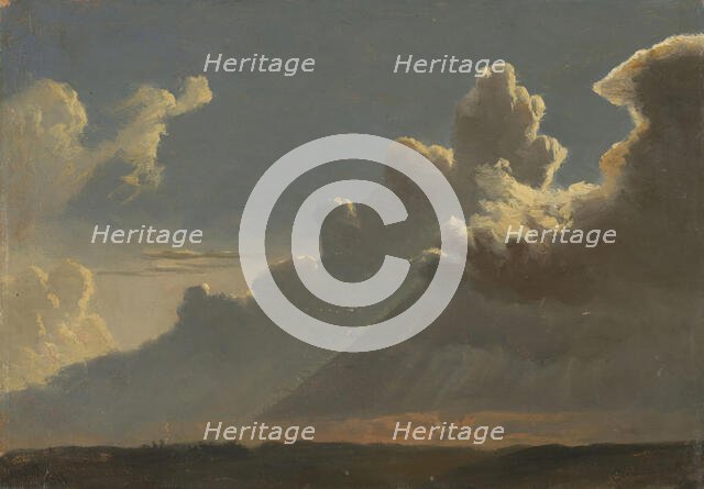 Cloud Study, c1830-1879. Creator: Knud Baade.