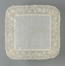 Handkerchief, Valenciennes, 1760s. Creator: Unknown.