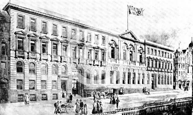 The Manchester and Liverpool District Bank: the exterior, 1909. Creator: Unknown.