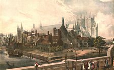 Westminster Hall and Abbey, c1819. After J.Gendall Creator: Daniel Havell.