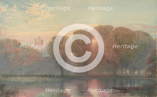 Windsor from Datchet, 1870-78. Creator: William Collingwood Smith.