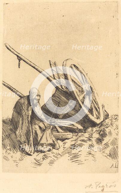 Broken Cart (La charette brisee). Creator: Alphonse Legros.