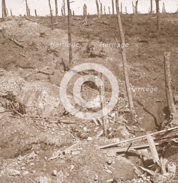 First-aid post, Verdun, northern France, c1914-c1918. Artist: Unknown.