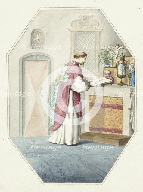 Priest at an altar, 1657. Creator: Gesina ter Borch.