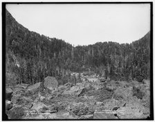 Carter Notch looking north, White Mountains, c1900. Creator: Unknown.