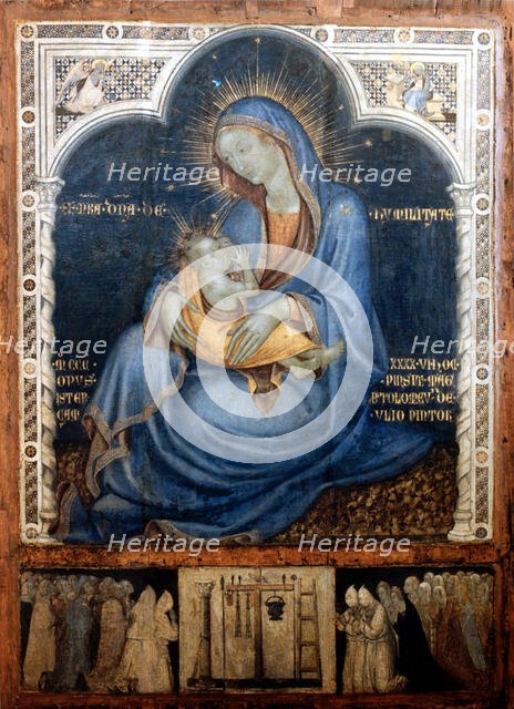 Madonna dell'Umiltà (Madonna of the Humility), 1346. Creator: Pellerano da Camogli; Bartolommeo (ca 1300-ca 1348).