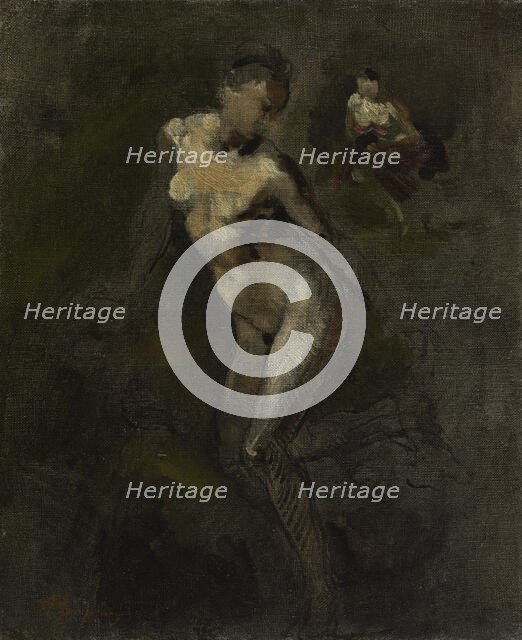 Femme nue (étude), c.1868. Creator: Jean-Baptiste Carpeaux.