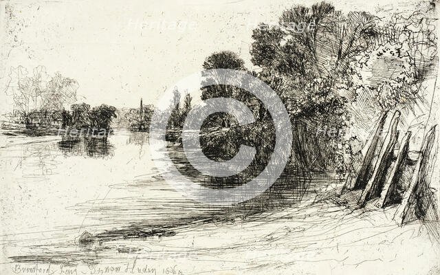 Brentford Ferry, 1864. Creator: Francis Seymour Haden.